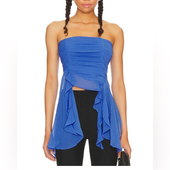 FREE PEOPLE | NAEVA RUFFLE TOP - Picture 3 of 3